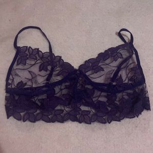 Purple Lace Tank Top